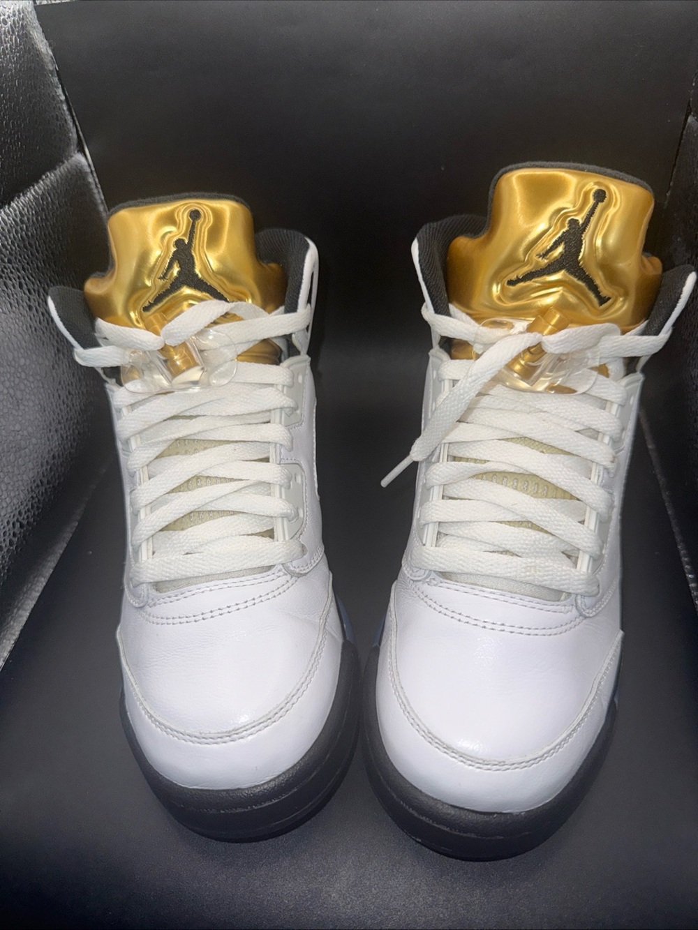 Size 6.5Y - Jordan 5 Retro GS Olympic Gold, 440888-133, Very Clean, No Box